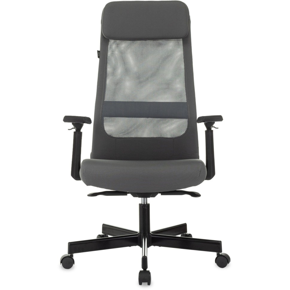 Кресло VB_Бюрократ T-995 серый сетка/ткань с подгол крест металл Кресло VB_Бюрократ T-995 серый сетка/ткань с подгол крест металл