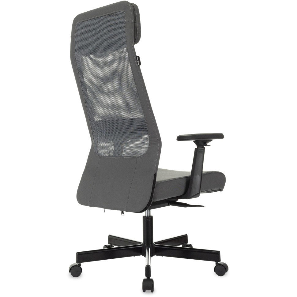 Кресло VB_Бюрократ T-995 серый сетка/ткань с подгол крест металл Кресло VB_Бюрократ T-995 серый сетка/ткань с подгол крест металл