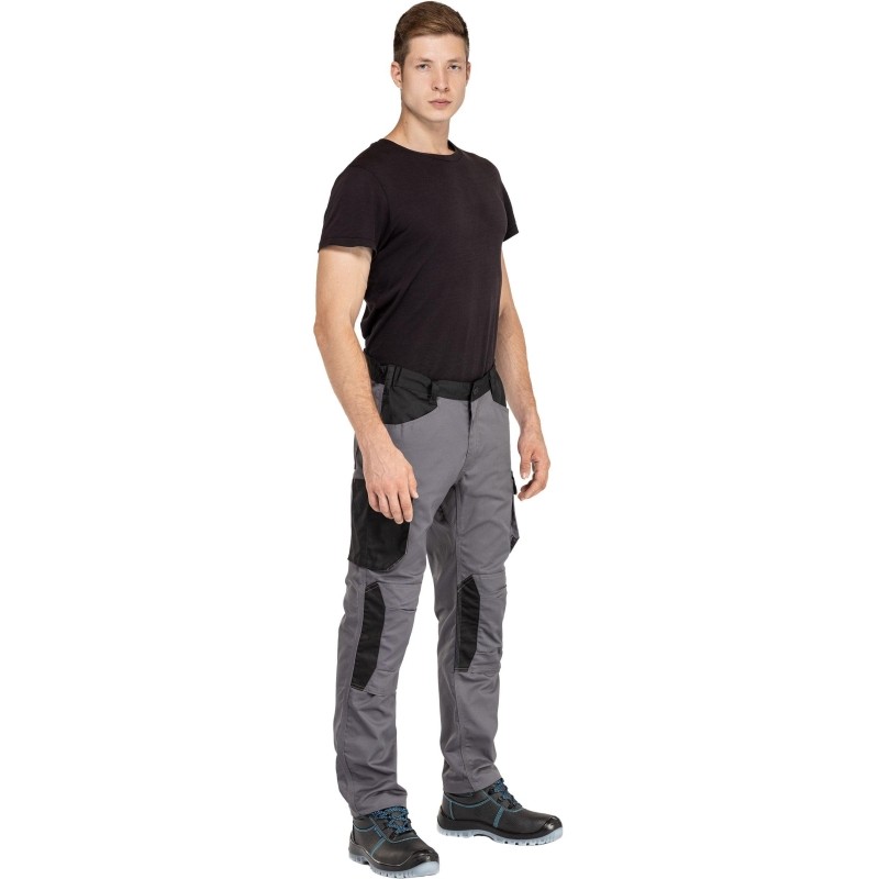 Брюки рабочие летние мужские MACH2 сер/оранж р.3XL (арт.M2PA3GO3X)