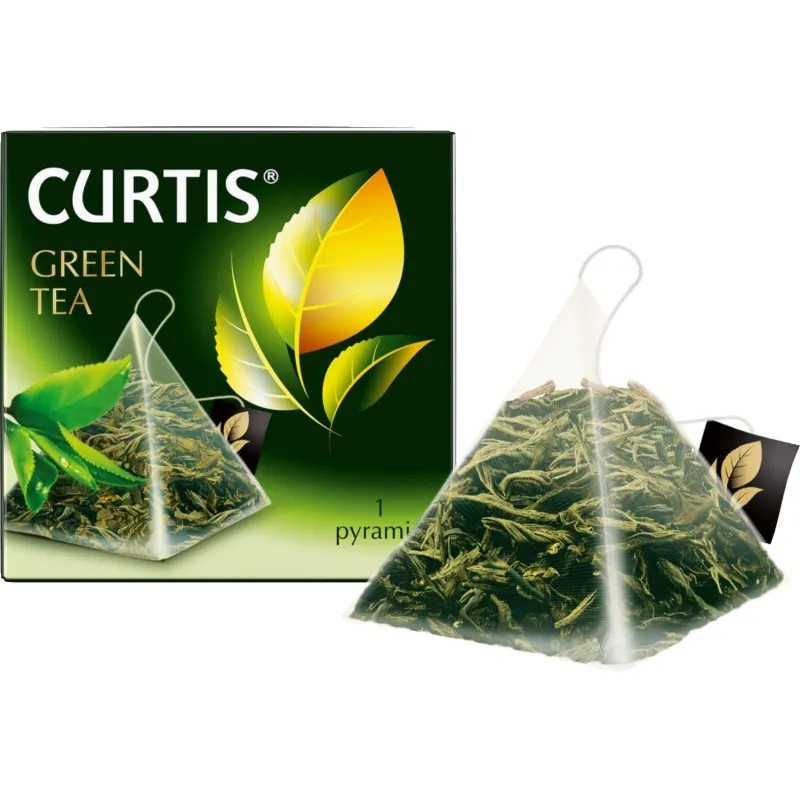 Чай Curtis Green Tea зеленый среднелистовой, 300 пирамидок/уп