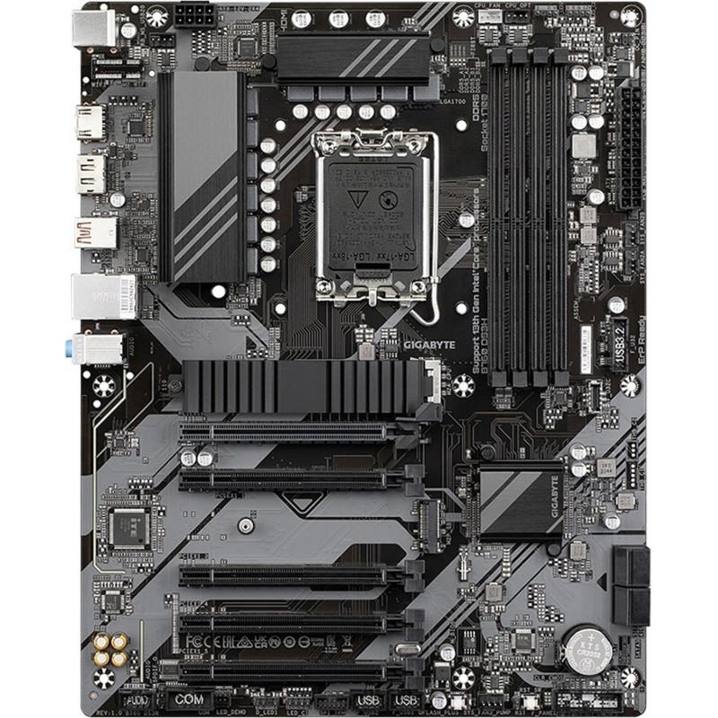 Материнская плата Gigabyte (B760 DS3H)Soc-1700 Intel B760 4xDDR5 ATX