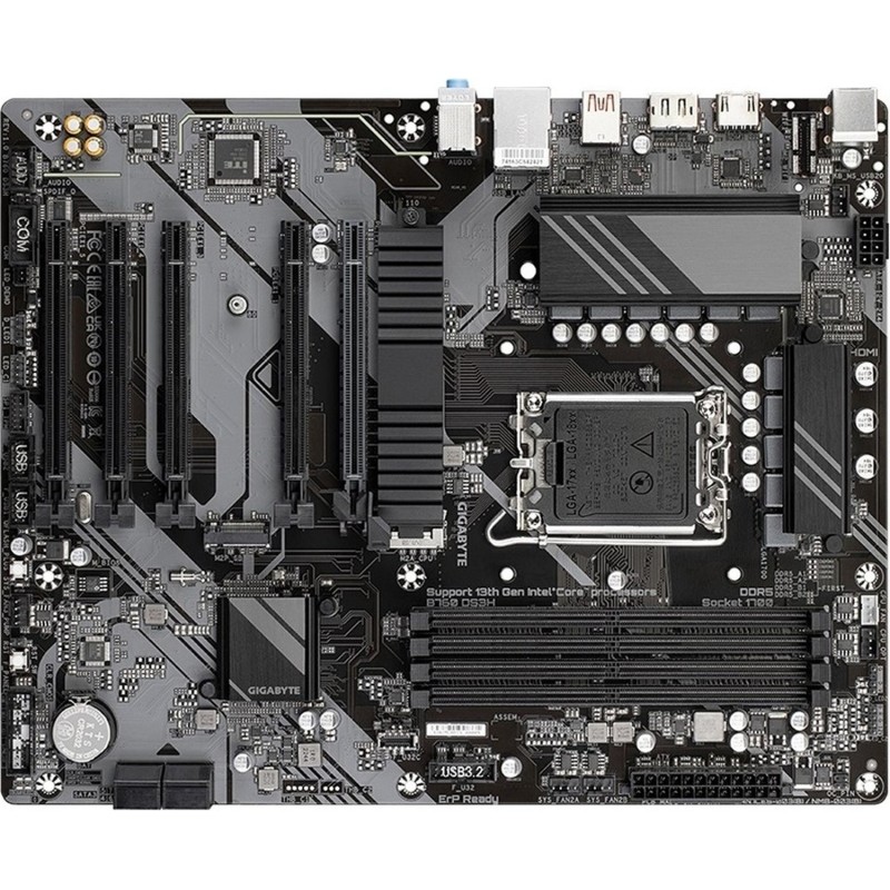 Материнская плата Gigabyte (B760 DS3H)Soc-1700 Intel B760 4xDDR5 ATX