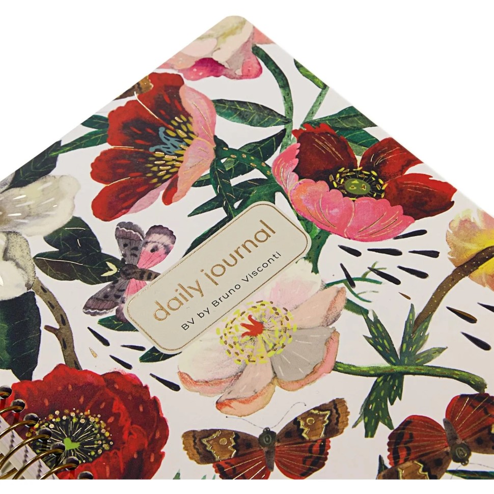 Ежедневник недатированный CUTE DIARY А5,BV,136,ПИОН,зол.греб,3-701/10