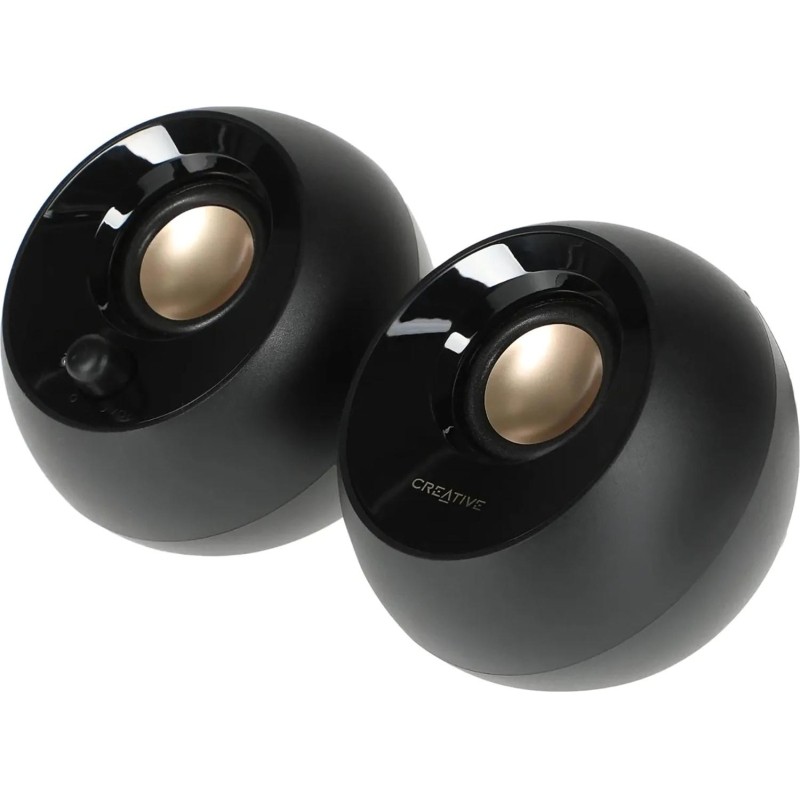Колонки Creative Pebble MF1680 2.0 черный 4.4Вт (51MF1680AA000)