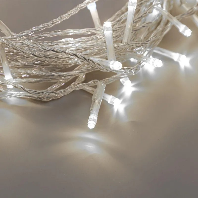 Гирлянда светодиодная Нить 10м, с эфф мерцания, IP44, БЕЛЫЕ, 75LED 305-525