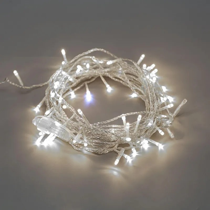 Гирлянда светодиодная Нить 10м, с эфф мерцания, IP44, БЕЛЫЕ, 75LED 305-525