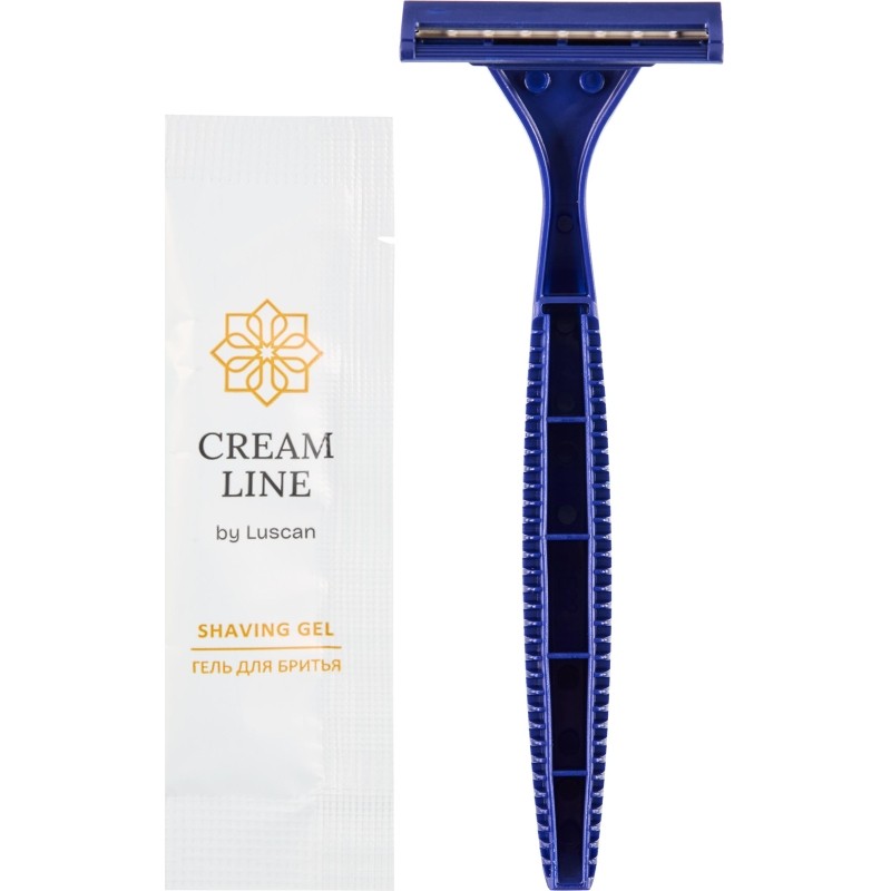 Набор бритвенный Luscan Cream Line картон,200шт