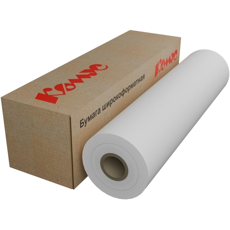 Бумага широкоформатная InkJet 70г 594ммх175 76мм