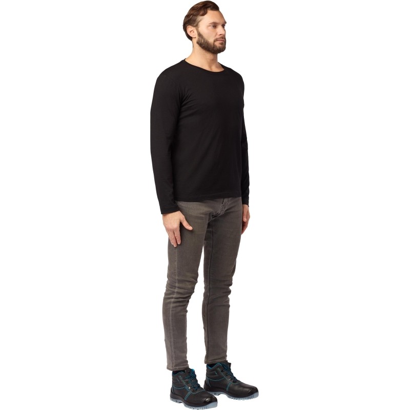 Футболка (160 г.) с длинным рукавом чрн.(XXXL)