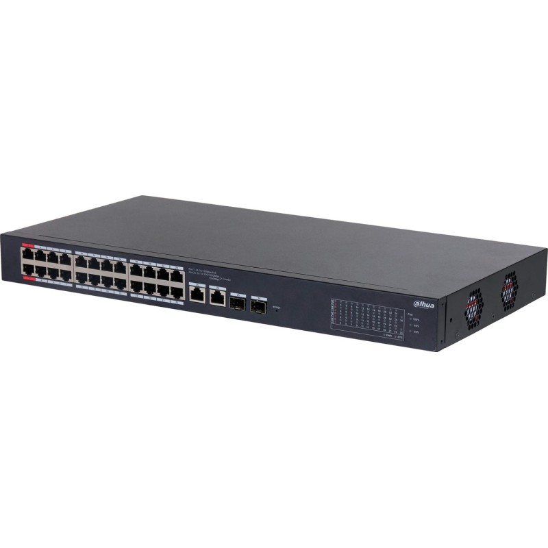 Коммутатор Dahua DH-CS4226-24ET-375 24-портовый PoE с функцией обл управ