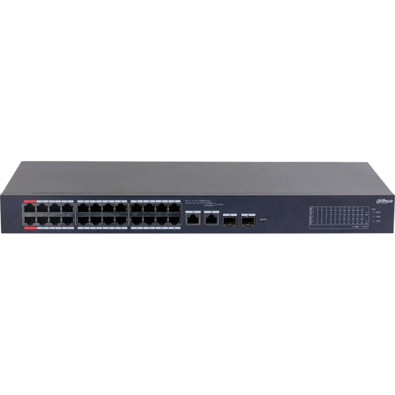 Коммутатор Dahua DH-CS4226-24ET-375 24-портовый PoE с функцией обл управ