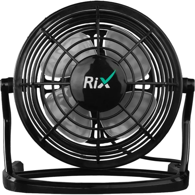 Вентилятор Rix RDF-1500USB бытовой настольный (RDF-1500USB (черный))