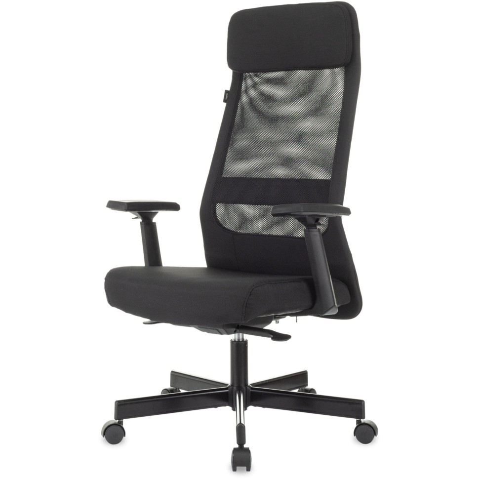 Кресло VB_Бюрократ T-995 черный TW-01 сетка/ткань крестов. металл черный Кресло VB_Бюрократ T-995 черный TW-01 сетка/ткань крестов. металл черный