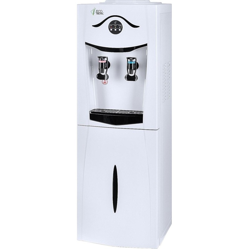 Кулер Ecotronic K21-LF white-black с холодильником, напольный