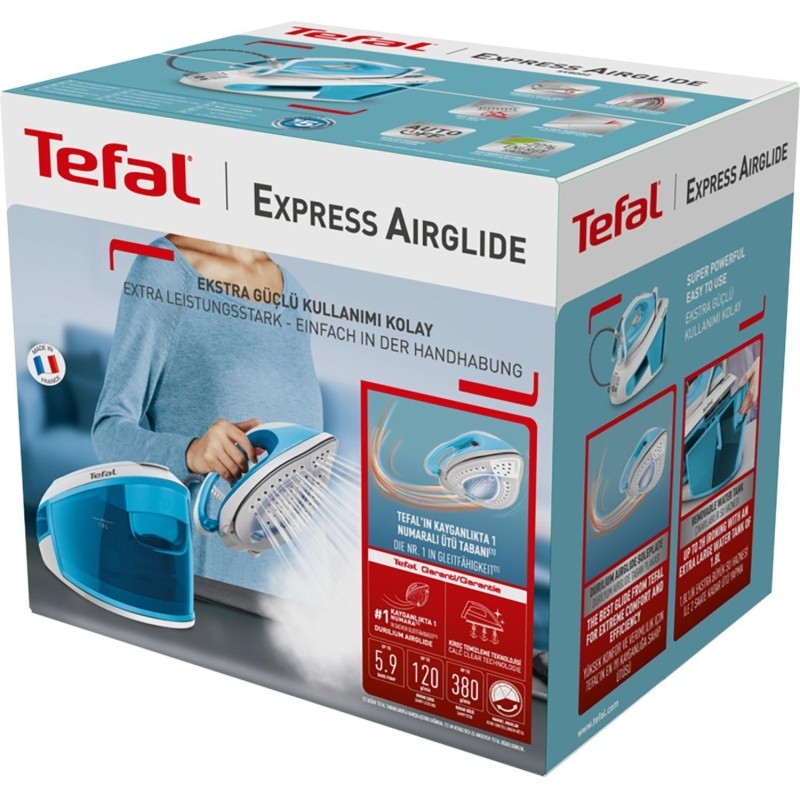 Парогенератор Tefal SV8002E0 белый/голубой, 2400Вт, 5,9 Бар