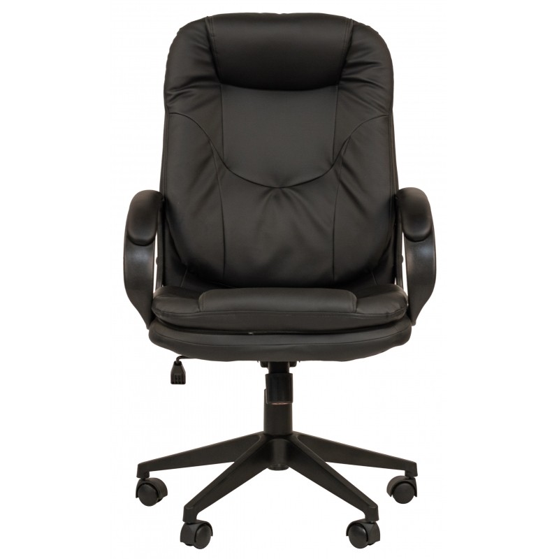 Кресло VT_EChair-695 TPU кожзам черный, пластик