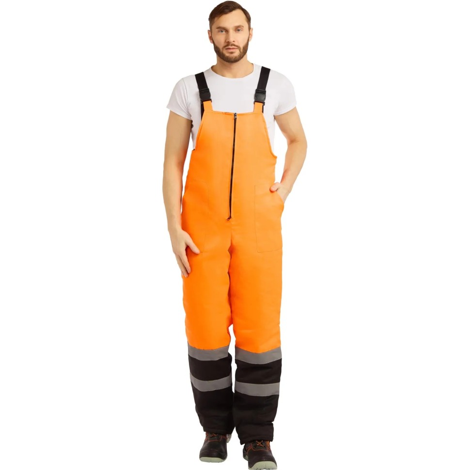 Костюм рабочий зимний муж. зд01-КПК оранж./черн. 64-66/194-200 Костюм рабочий зимний муж. зд01-КПК оранж./черн. 64-66/194-200