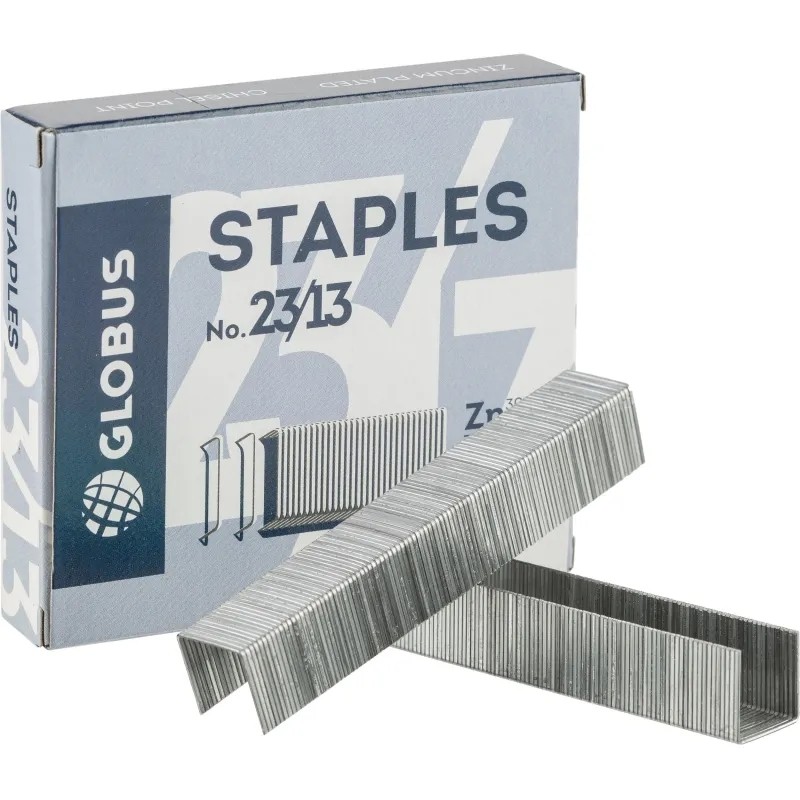 Скобы для степлера №23/13 Глобус С23/13-1000 оцинкованные 1000 шт/уп