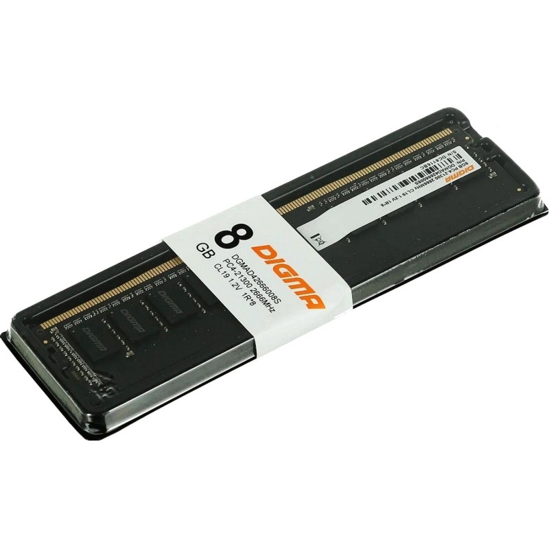 Модуль памяти DDR4 8GB Digma DGMAD42666008S PC4-21300 2666MHz CL19 1.2V