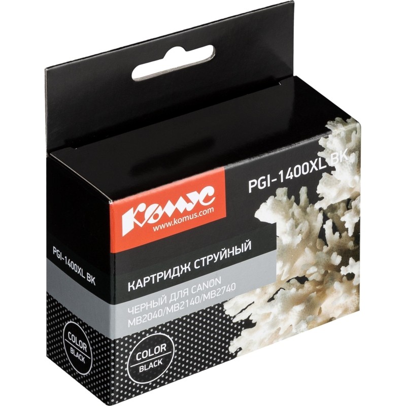 Картридж струйный Комус PGI-1400XL BK чер.для Canon MB2040/MB2140/MB2740