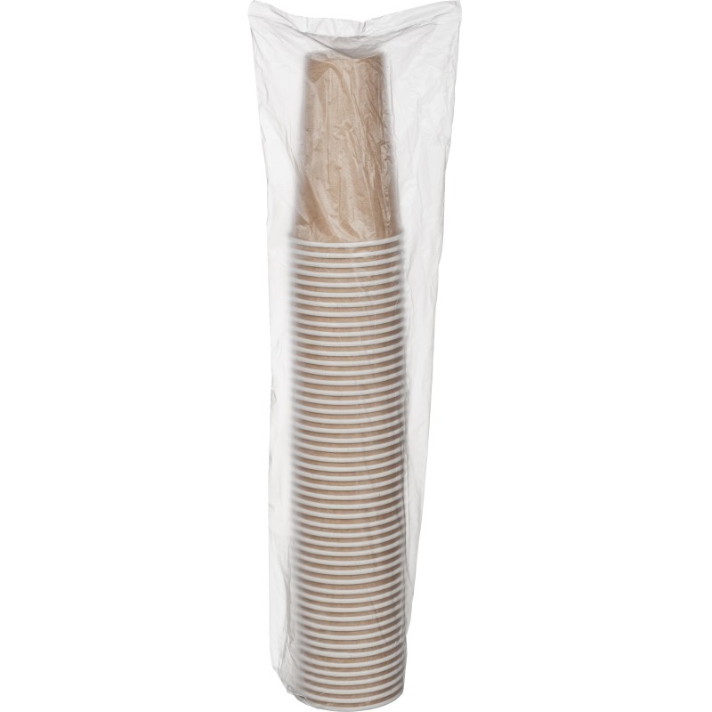 Стакан одноразовый бум. 1-сл 400мл 18OZ КРАФТ 1000шт/кор