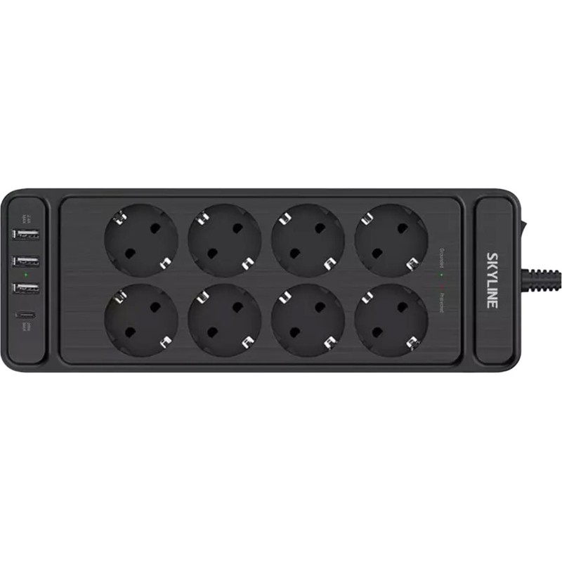 Сетевой фильтр SKYLINE USP-830 Black PD3.0(S00003693)