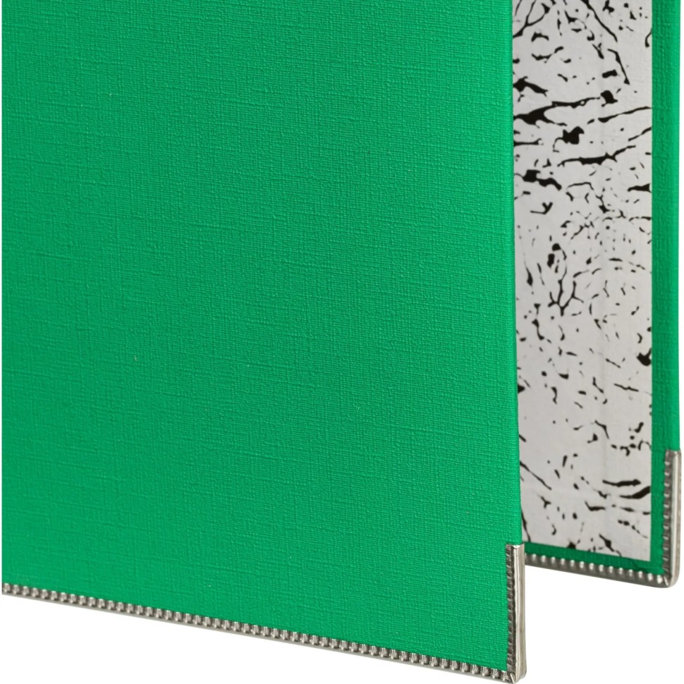 Папка-регистратор 75мм Attache А4, зеленая, РР/бумага, мет. уголок