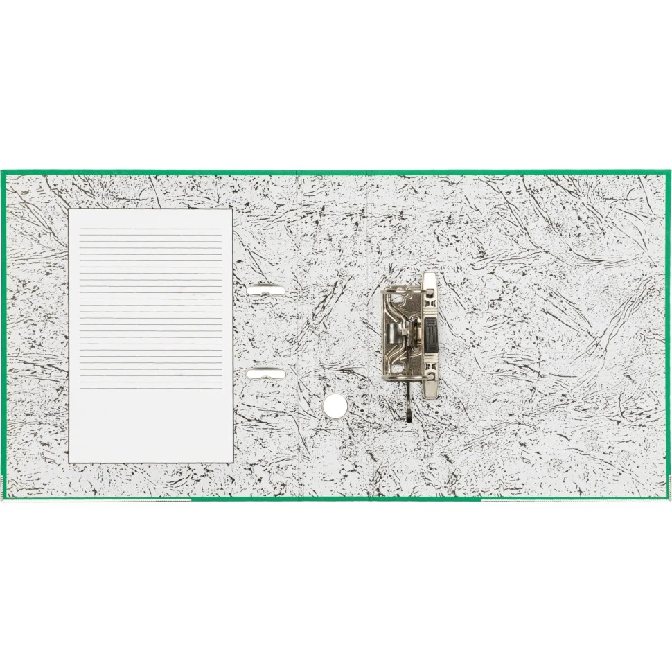 Папка-регистратор 75мм Attache А4, зеленая, РР/бумага, мет. уголок