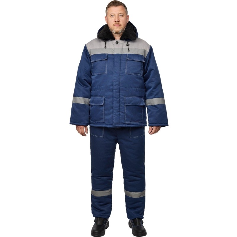 Костюм зимний муж з35-КБР синий/сер ( 52-54) 158-164 (Арсенал-СП)