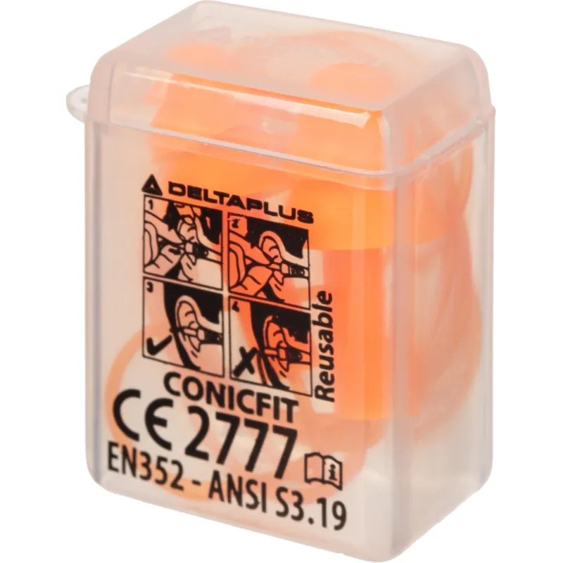 Беруши силиконовые на шнурке (SNR 32 DB) CONICFIT100OR, 100 пар/уп