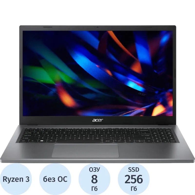 Ноутбук Acer EX215-23(NX.EH3CD.008)R3 7320U/8Gb/256Gb SSD/15.6/noOS