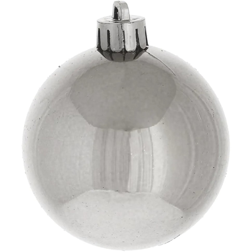 Набор шаров Украшение НГ Вензель,D6см,L11,5 W6 H17см 6шт 722913