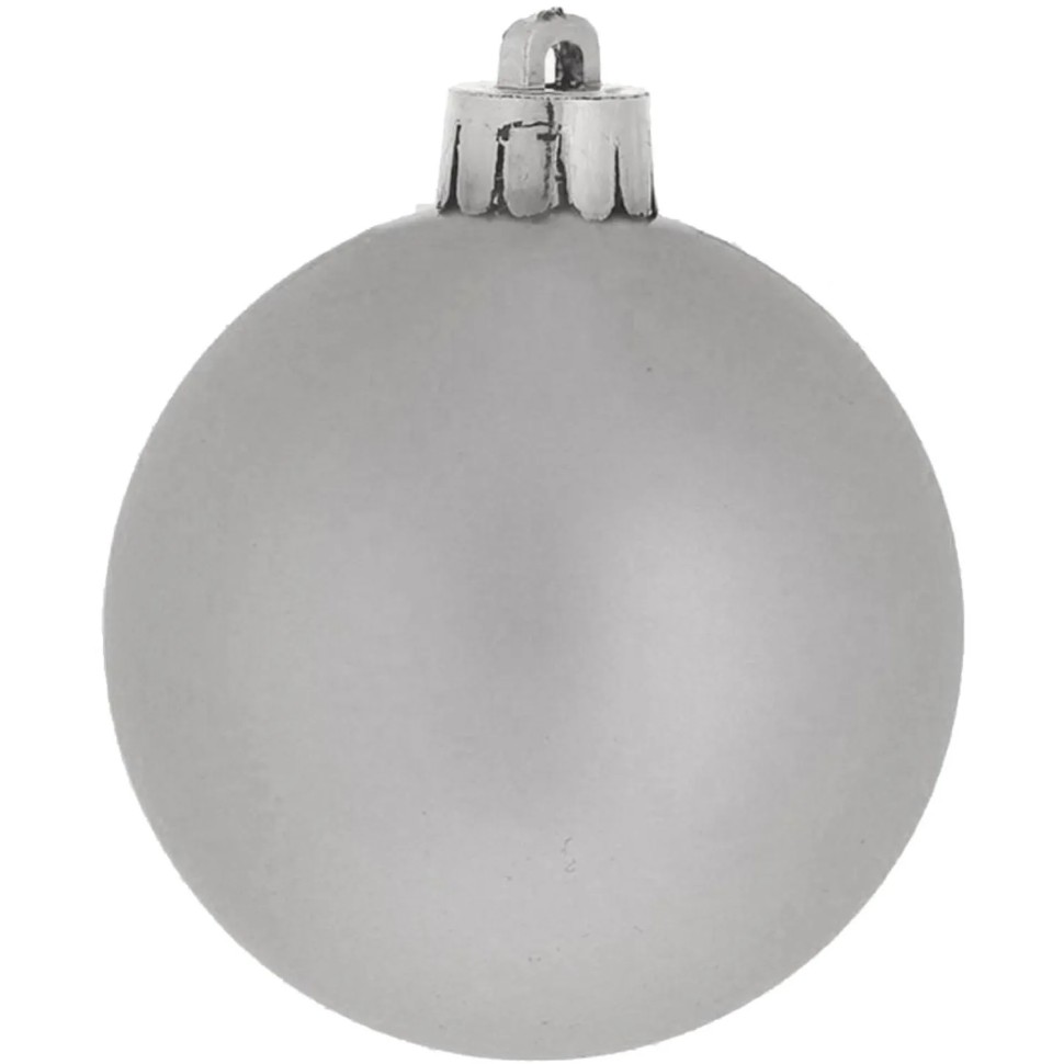 Набор шаров Украшение НГ Вензель,D6см,L11,5 W6 H17см 6шт 722913