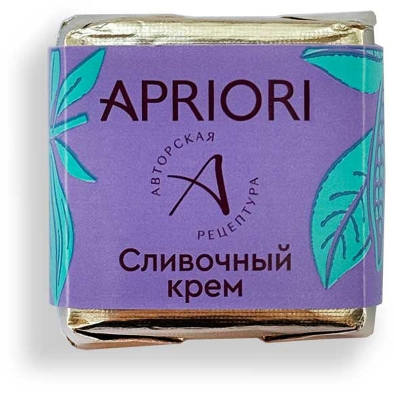 Конфеты шоколадные Apriori со сливочным кремом и кусочками вафли, 1,9кг/уп