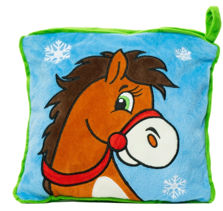 Новогодний сладкий подарок РОКО Подушка-лошадка 1000 г