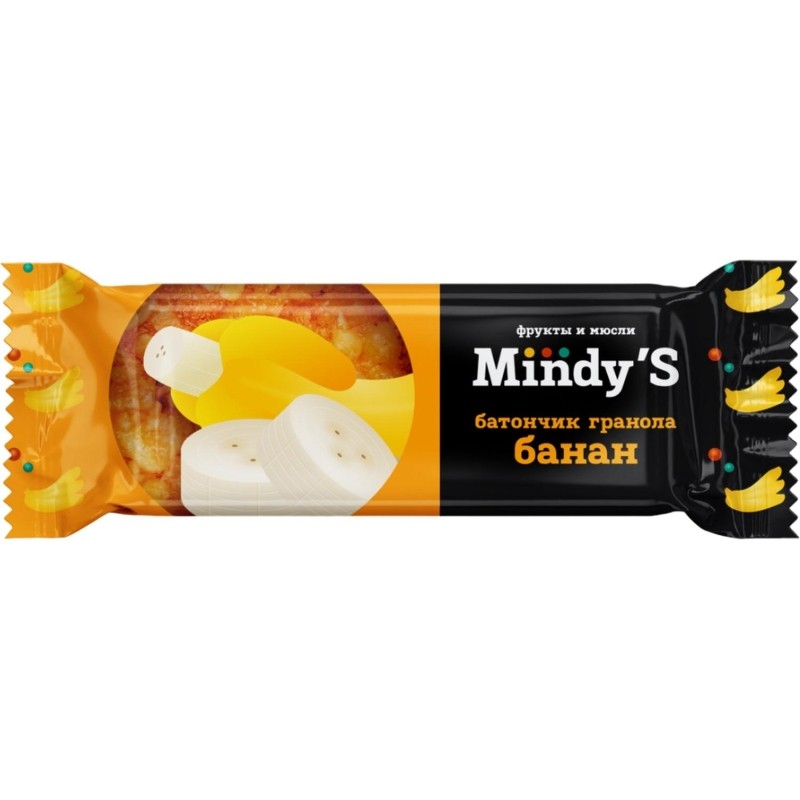 Батончик мюсли Mindy&#039;s Банан, 30штx35г