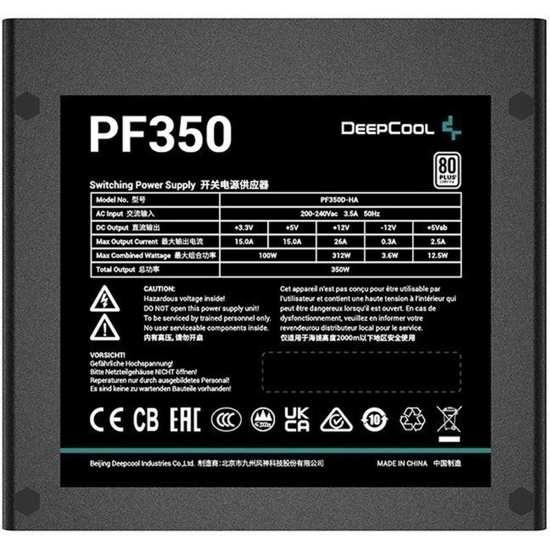 Блок питания Deepcool ATX 350W PF350 80+(20+4pin)APFC 120/fan 6xSATA RTL