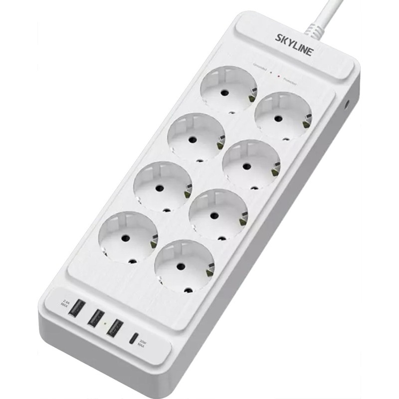 Сетевой фильтр SKYLINE USP-830 White PD3.0(S00003694)