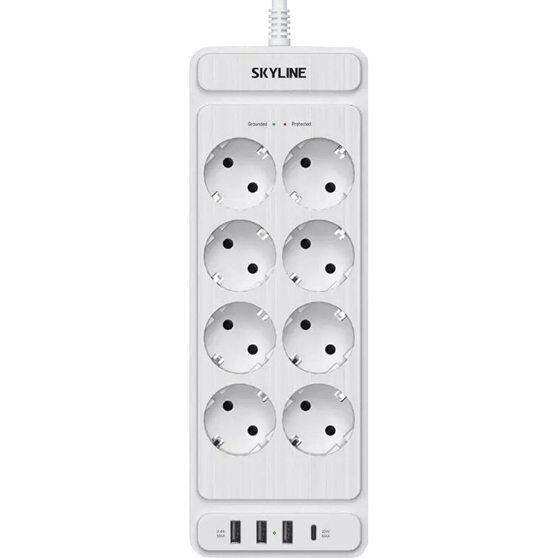Сетевой фильтр SKYLINE USP-830 White PD3.0(S00003694)