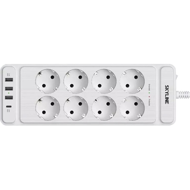 Сетевой фильтр SKYLINE USP-830 White PD3.0(S00003694)