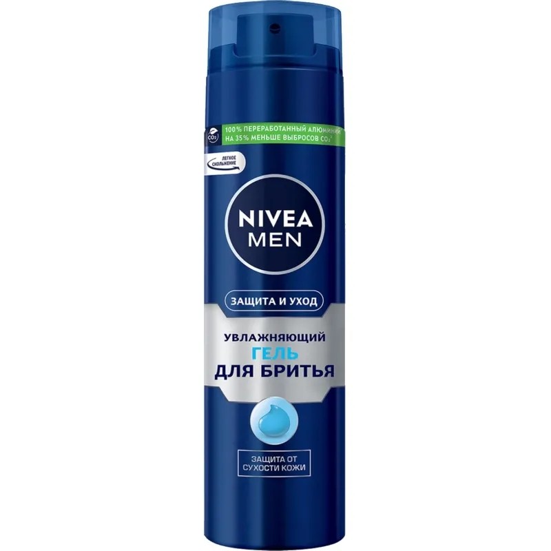 Гель для бритья Nivea Защита и уход увлажняющий против сухости кожи 200 мл
