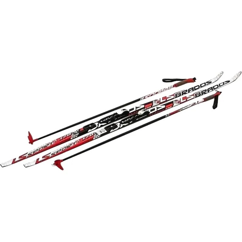 Лыжи Комплект NNN (крепление STC) 200 WAX Brados LS Red, 5105