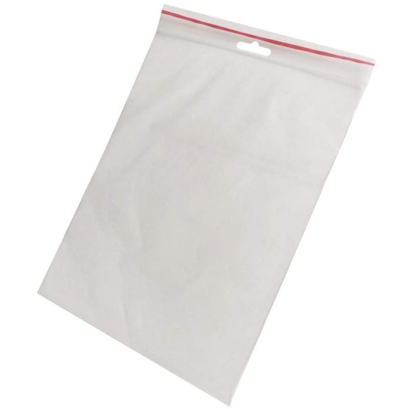 Пакет с замком (Zip Lock) с европодвесом 15 х 20 см, 60 мкм, 100 шт/уп