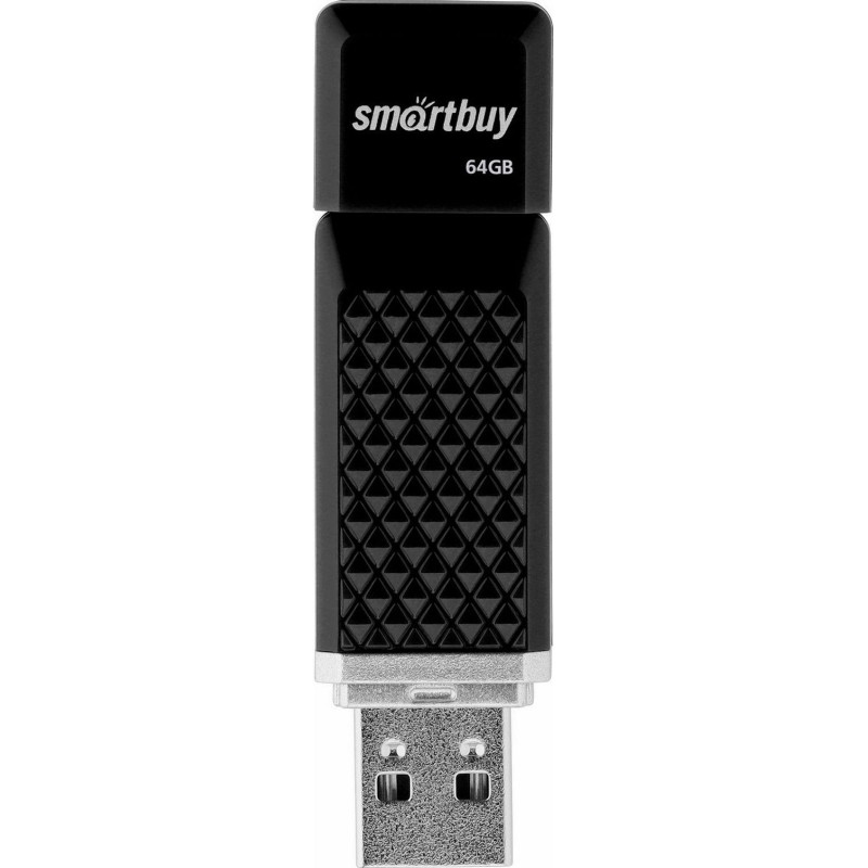 Флеш-память SmartBuy UFD 2.0 064GB Quartz series Black (SB64GBQZ-K)