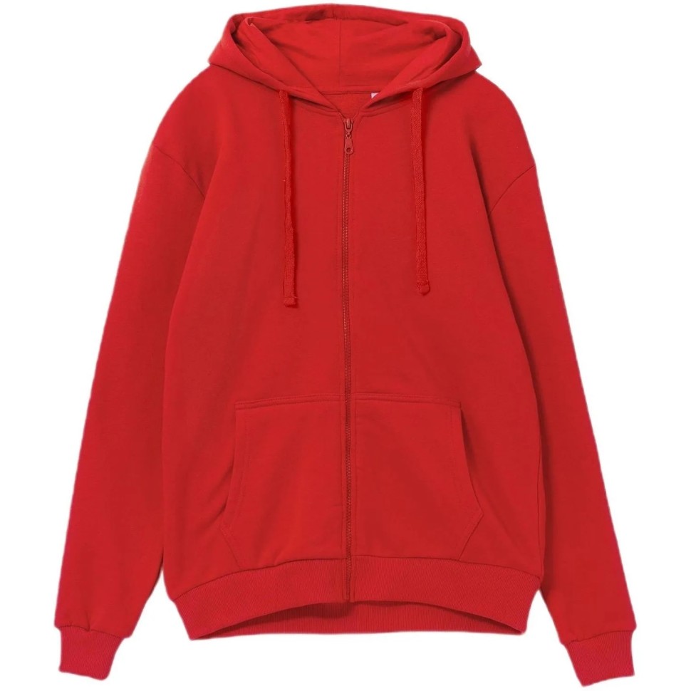 Толстовка на молнии с капюшоном Siverga 2.0,красная, M