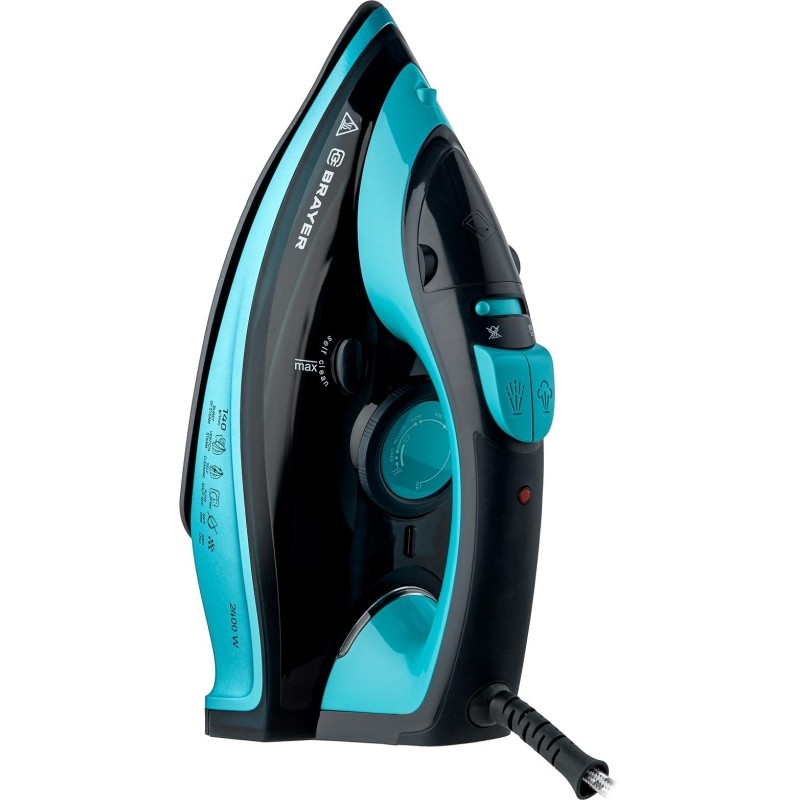 Утюг BRAYER 4019BR,2400Вт,паровой,керамич,пар140г/мин,автооткл,320мл