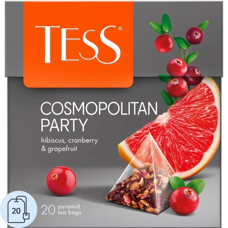 Напиток фруктовый Tess Cosmopolitan Party, 20х2гр