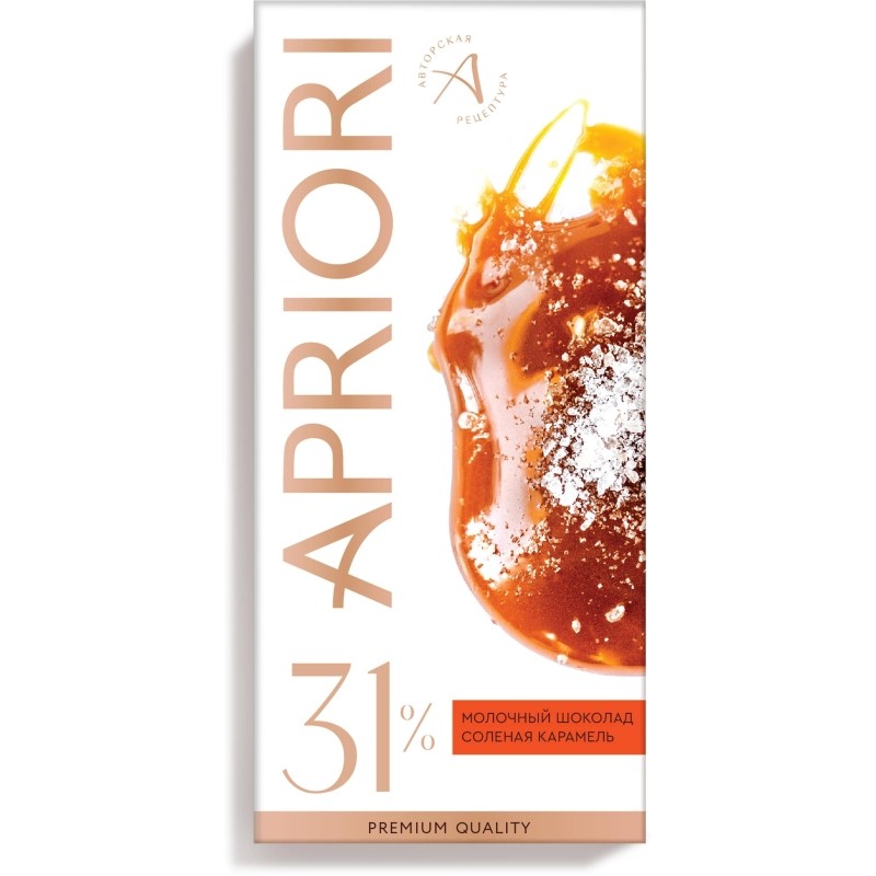 Шоколад Apriori молочный, соленая карамель, 85г