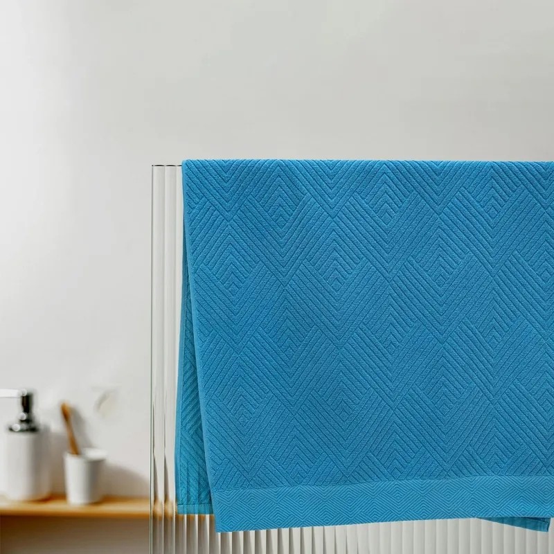 Полотенце махровое УЗБ Комфорт,M 50х 80,син160397