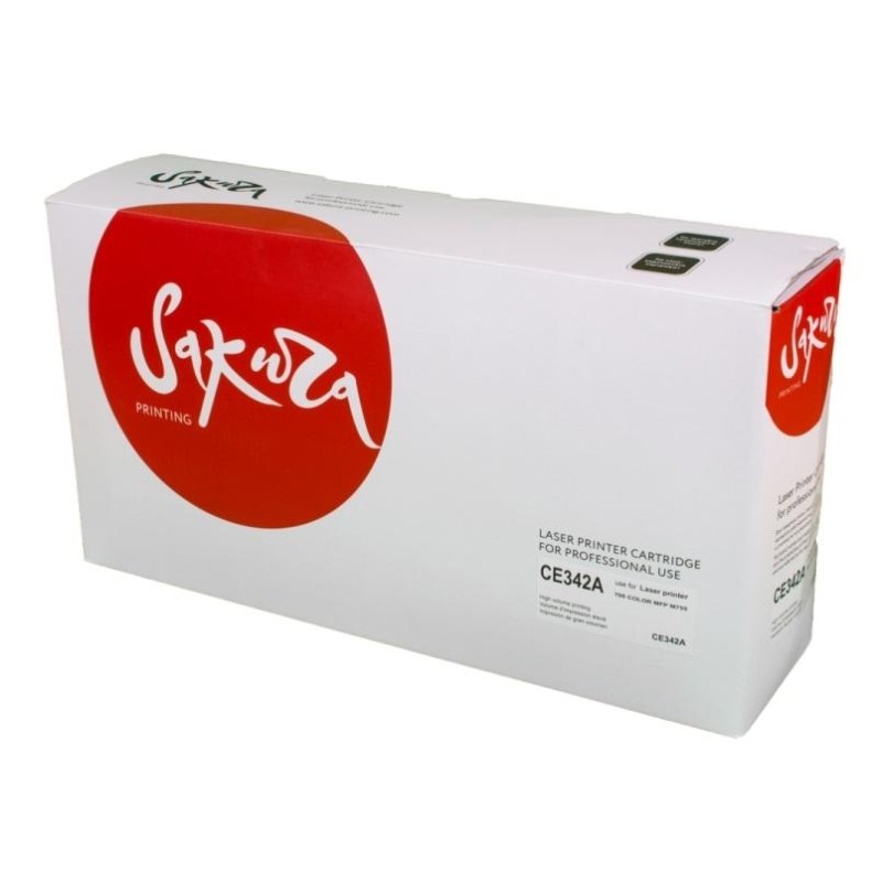 Картридж лазерный SAKURA CE342A желт. для HP LJ  700/775